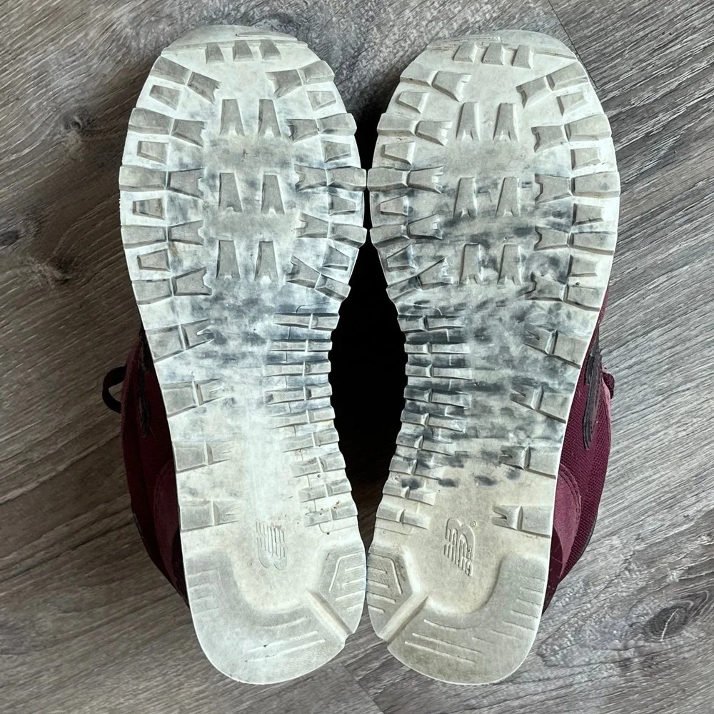 New Balance 515 Retro Sneakers Burgundy Glitter Suede Womens 8 UK‎ 6 EU 39